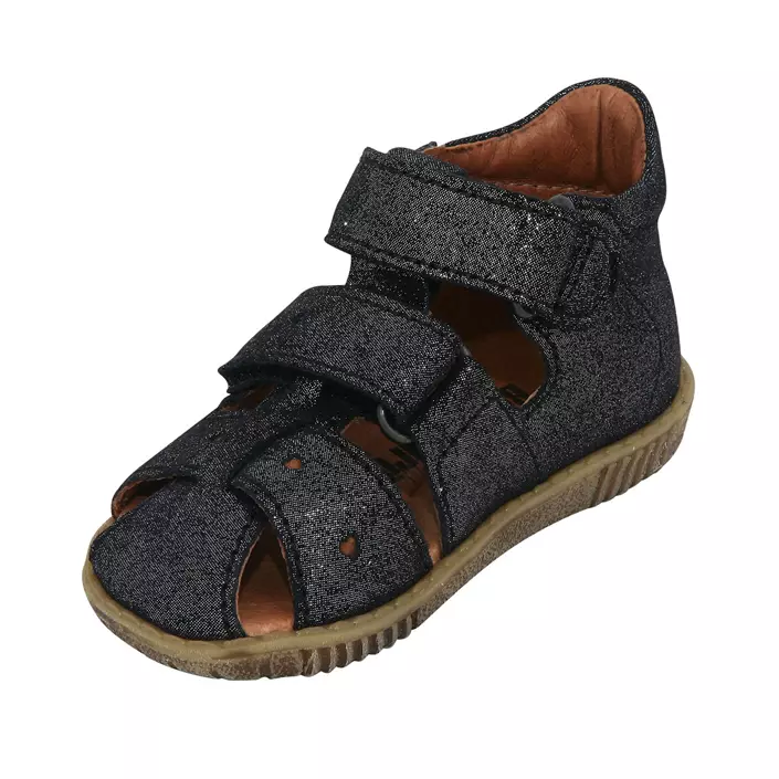 Bundgaard Rabba sandals for kids, Black Glitter, large image number 1
