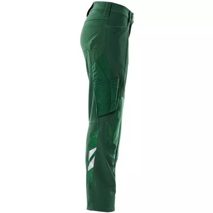 Mascot Accelerate diamond fit women's work trousers full stretch, Green, large image number 3