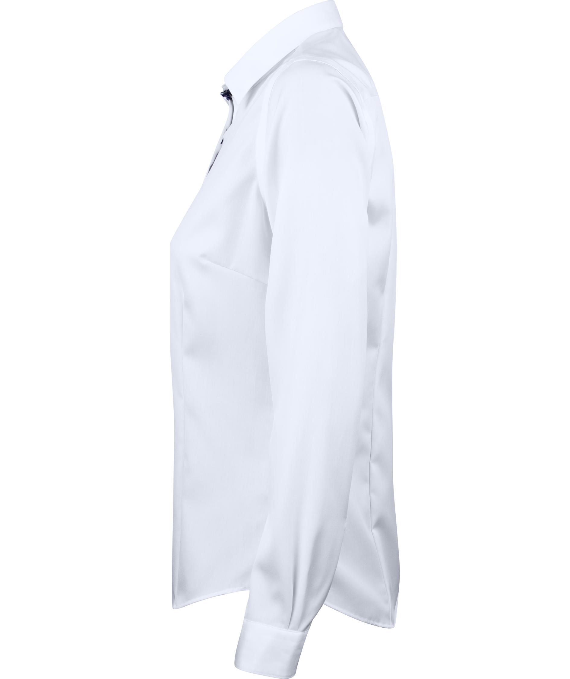 J. Harvest & Frost Twill Red Bow 20 lady fit shirt, White/navy, large image number 2