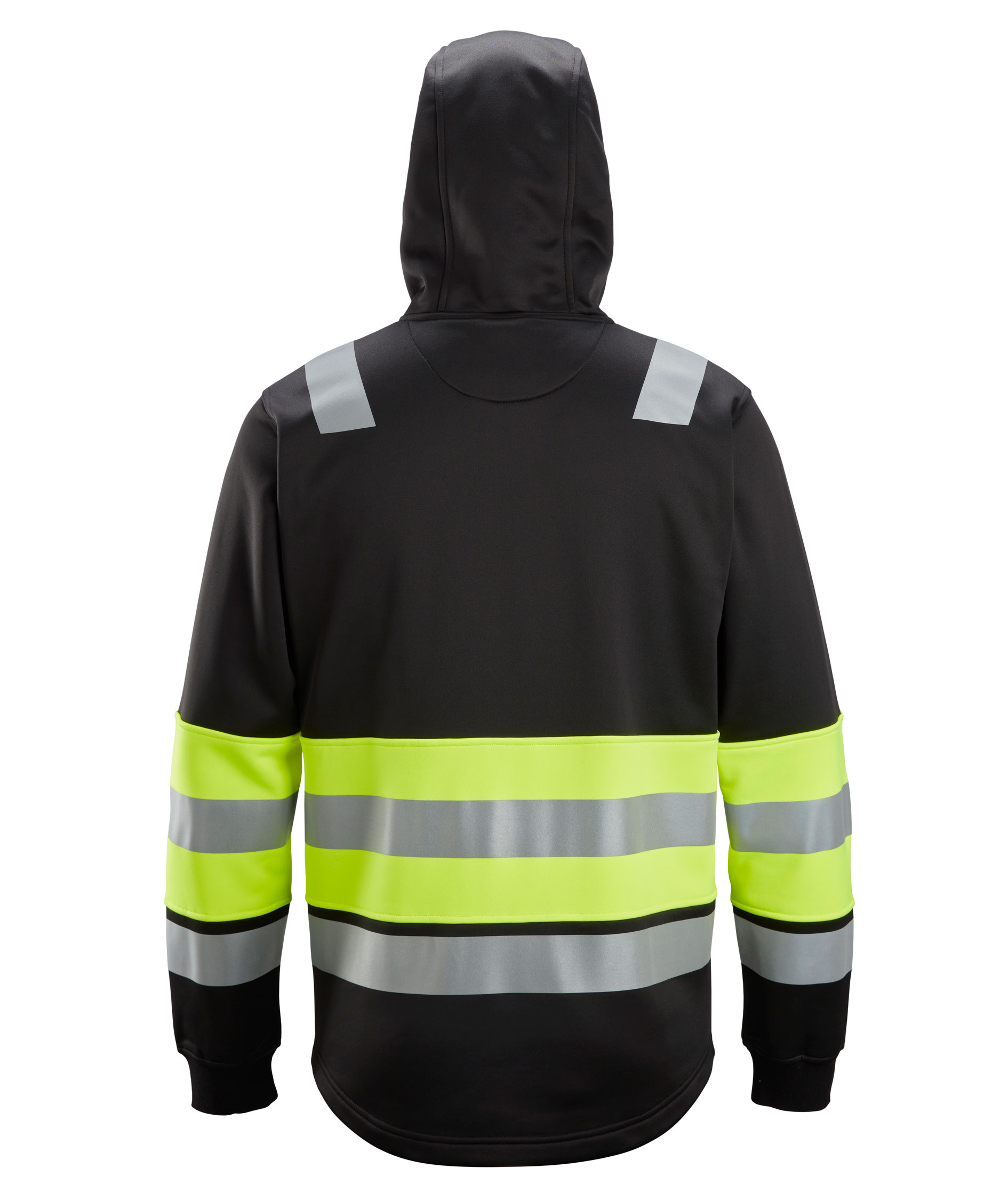 Snickers hoodie 8038, Svart/Varselgul