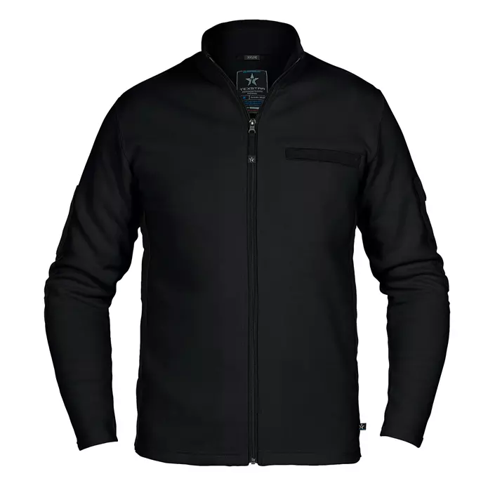 Texstar SW02 cardigan, Svart, large image number 0