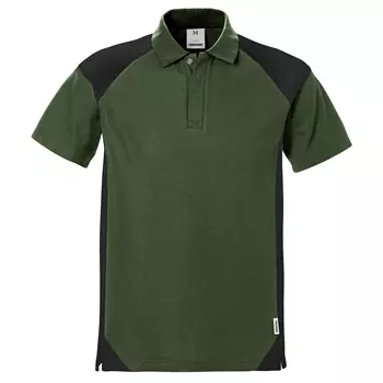 Fristads Poloshirt, Armeegrün/Schwarz