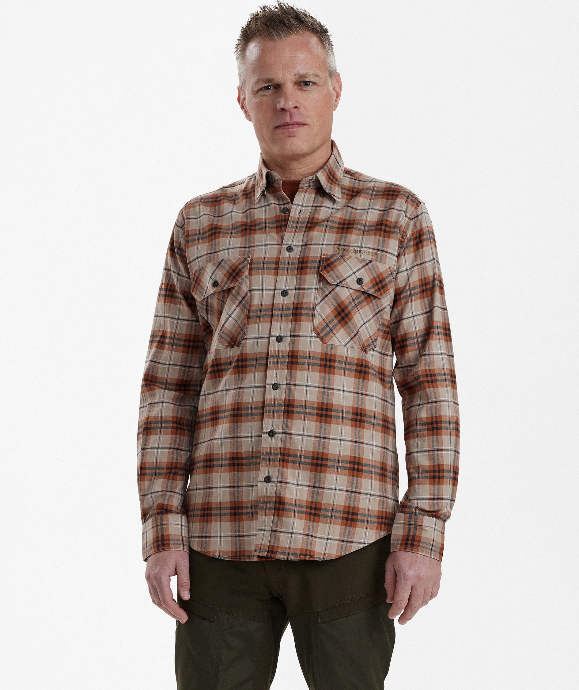 Deerhunter Louis shirt, Orange Check, large image number 3