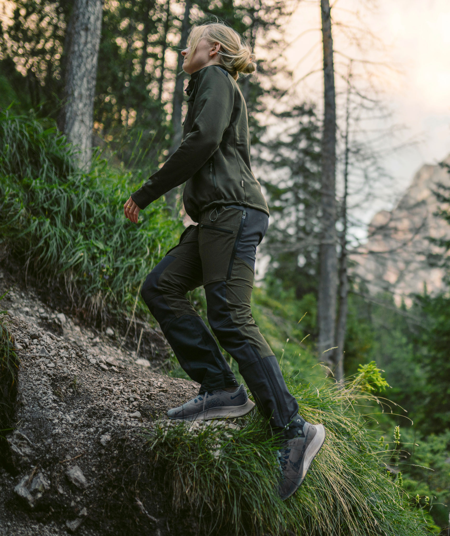 Pinewood Abisko Adventure dame jagtbukser, Moss green, large image number 3