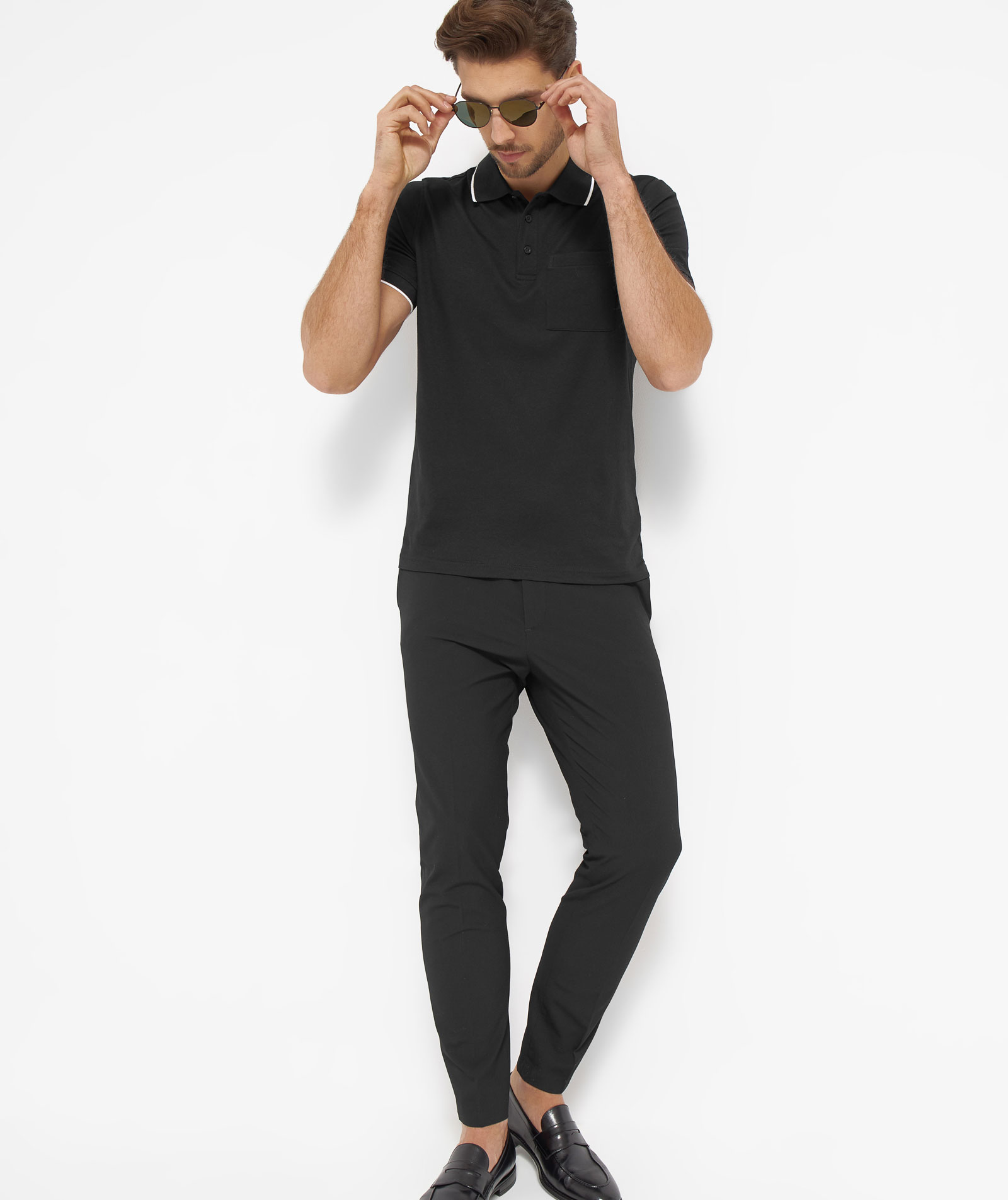 Belika Valencia polo shirt, Black, large image number 6