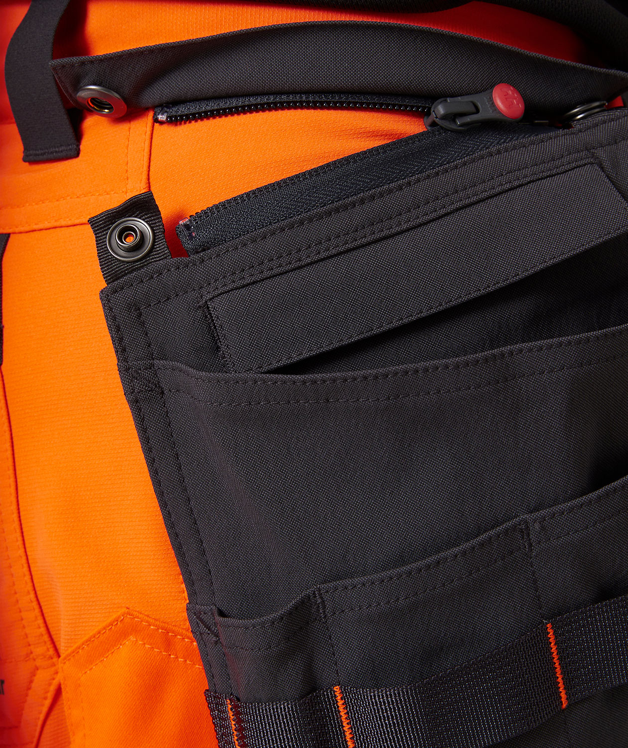 Helly Hansen ICU BRZ hantverkspiratbyxa full stretch, Varsel Orange/Ebony, large image number 4