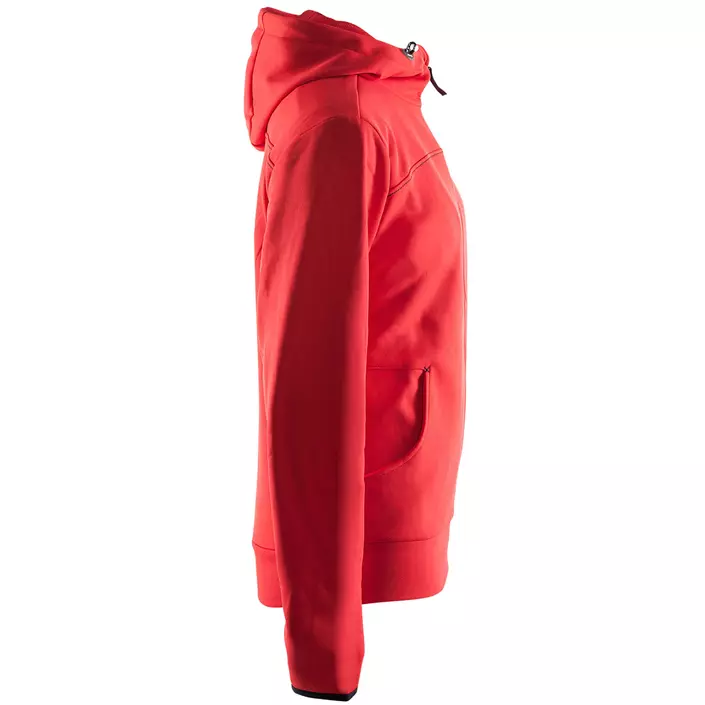 Craft Leisure dame hættetrøje med lynlås, Bright red, large image number 3