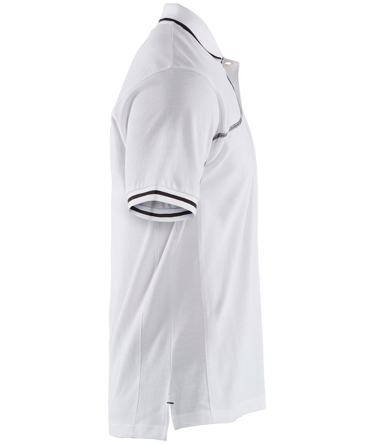 Bl&aring;kl&auml;der Unite polo T-shirt, Hvid/m&oslash;rk gr&aring;, large image number 3