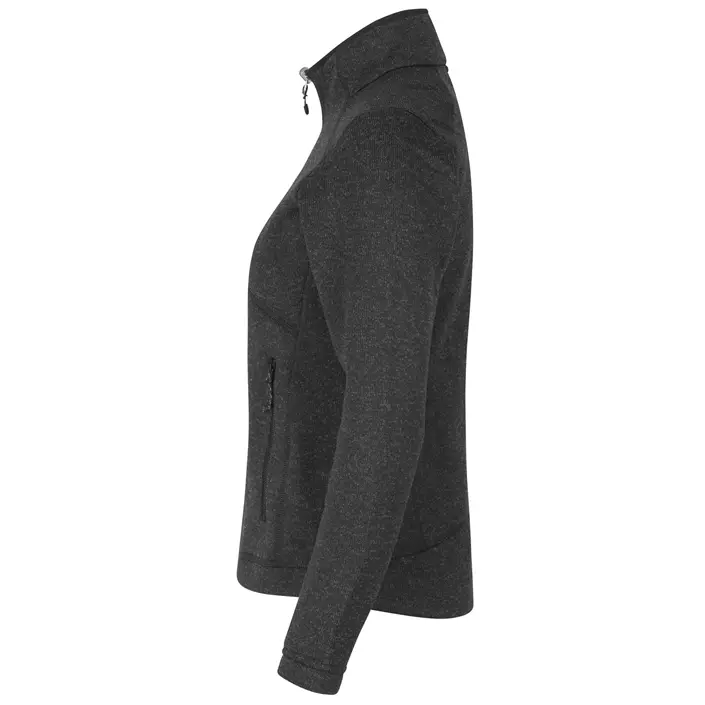 ID Zip'n'mix Melange stickad fleececardigan dam, Koks Melange, large image number 2