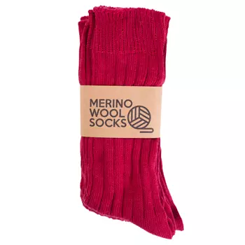 3er-Pack Strümpfe mit Merino Wolle, Blood red
