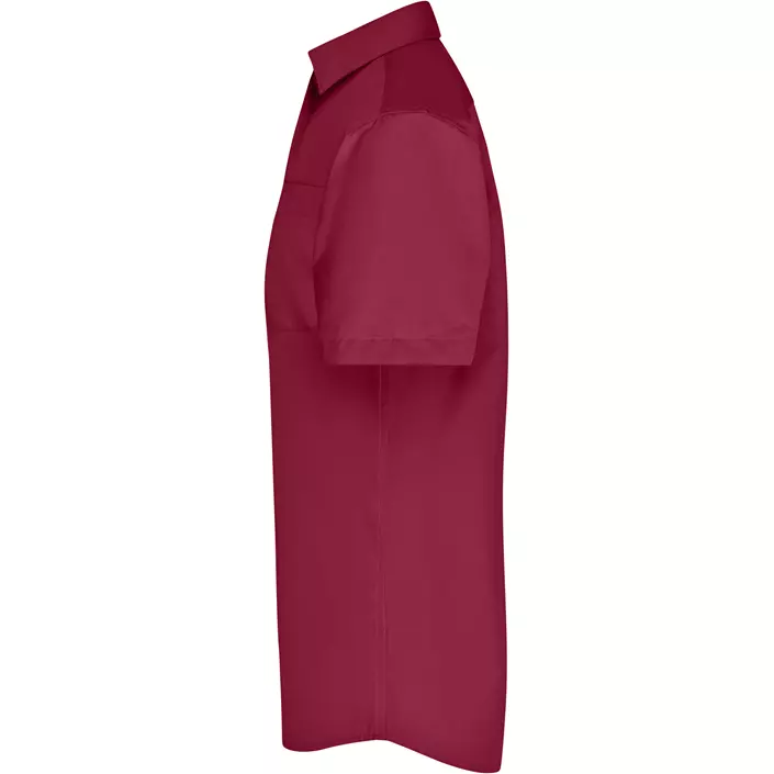 James & Nicholson modern fit short-sleeved shirt, Burgundy, large image number 3