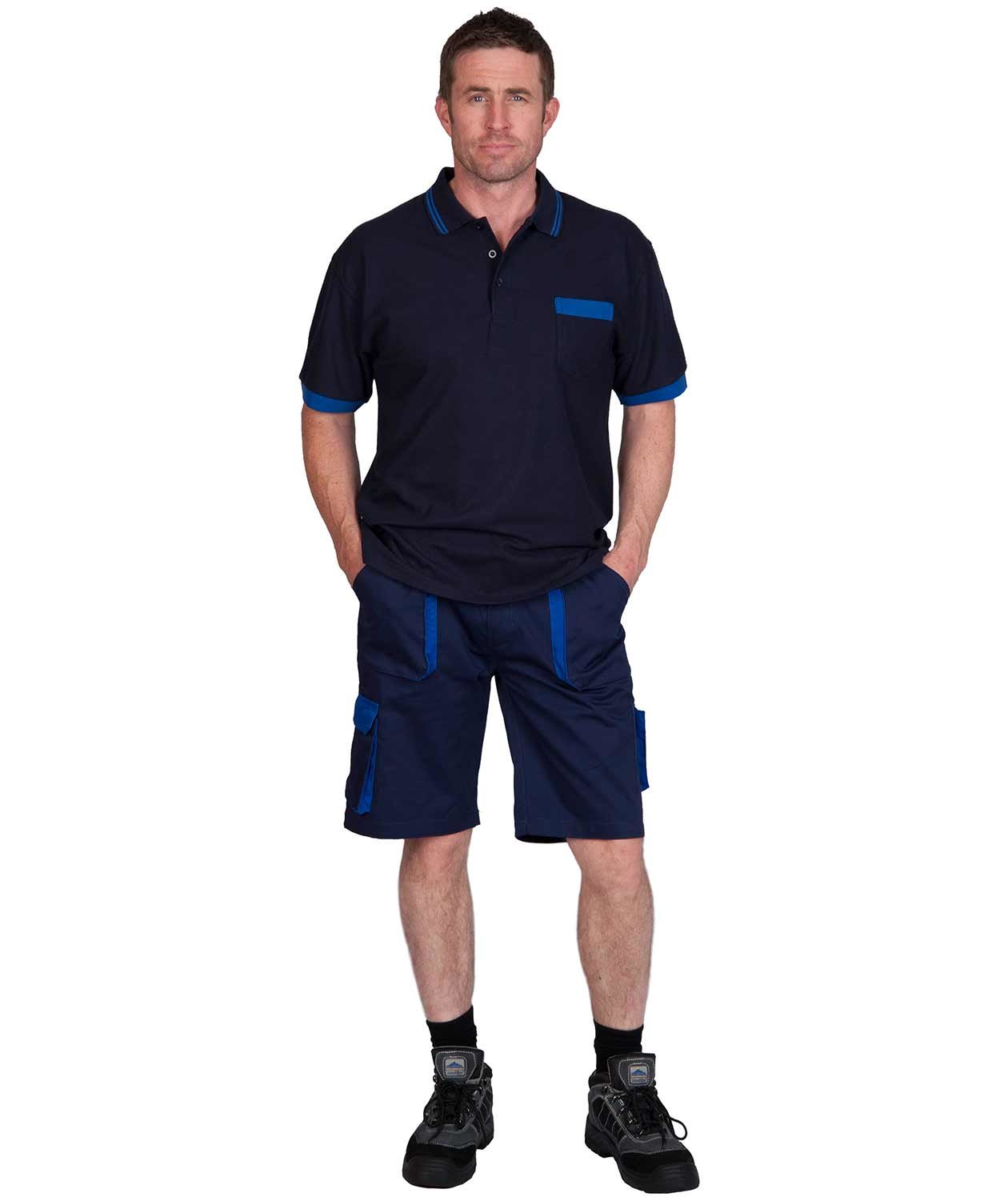 Portwest Texo work shorts, Navy/Royal, large image number 1