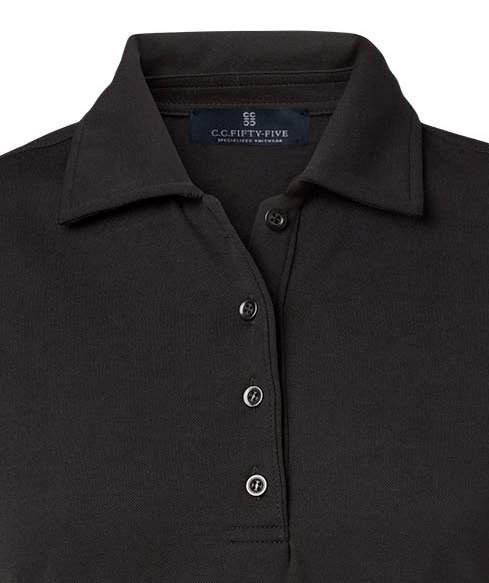 CC55 Munich Sportwool women's polo shirt, Black, large image number 1