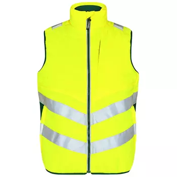 Engel Safety quilted vest, Hi-vis yellow/Green