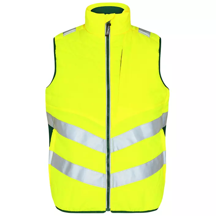 Engel Safety vattert vest, Hi-vis gul/Grønn, large image number 0