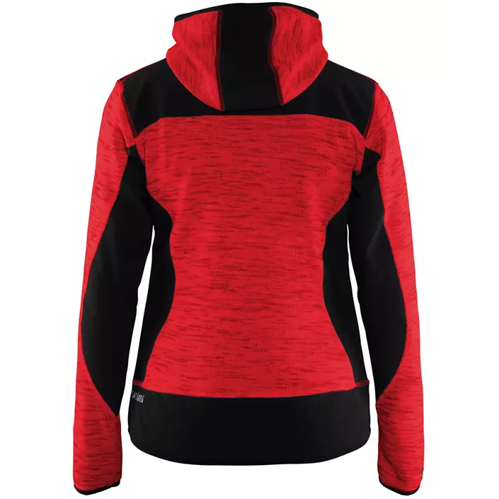 Blåkläder knitted women's softshell jacket, Red/Black, large image number 1