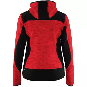 Blåkläder knitted women's softshell jacket, Red/Black