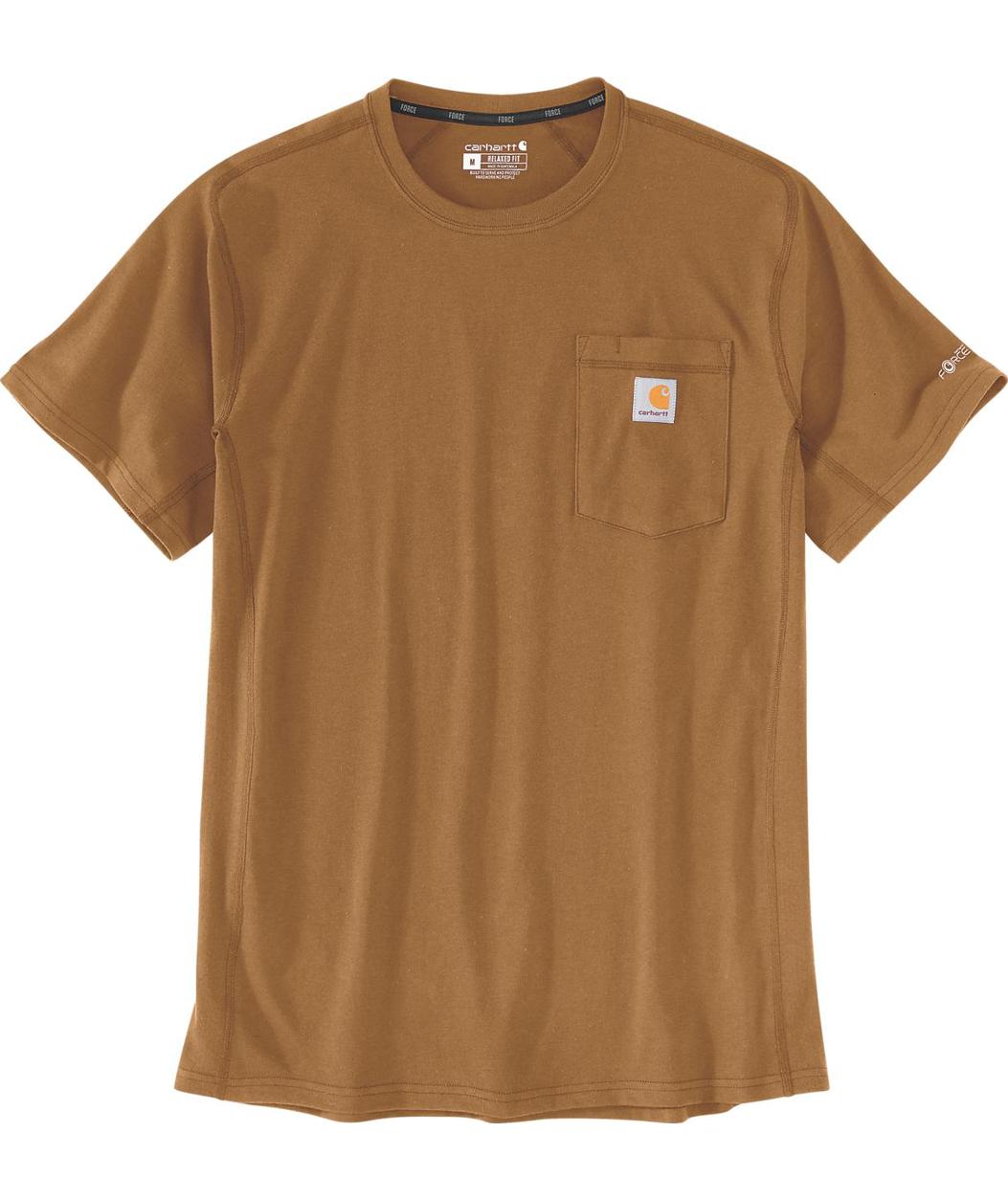 Carhartt Force T-shirt, Carhartt Brown