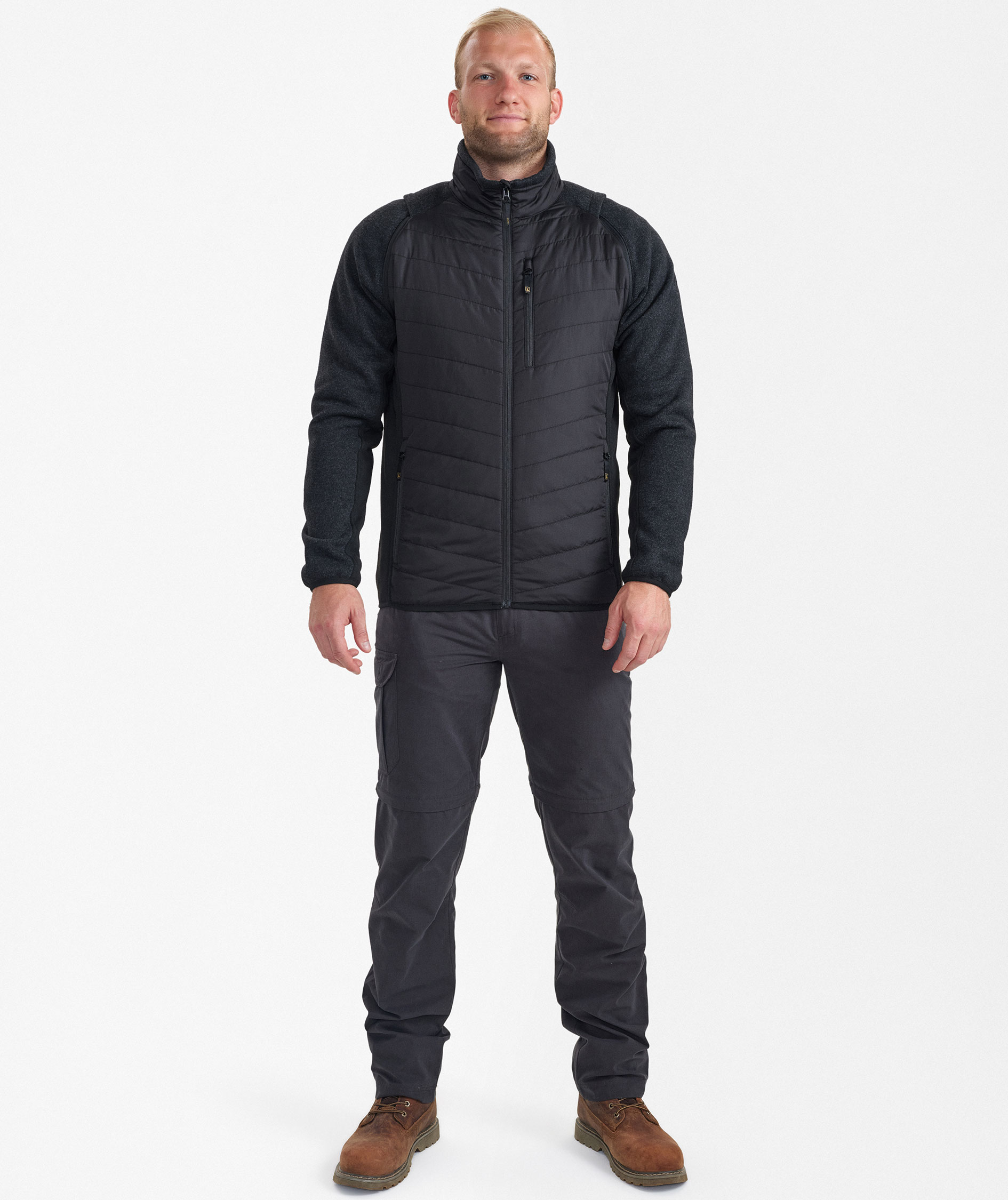 Deerhunter Moor zip-off hybrid jacket, Black