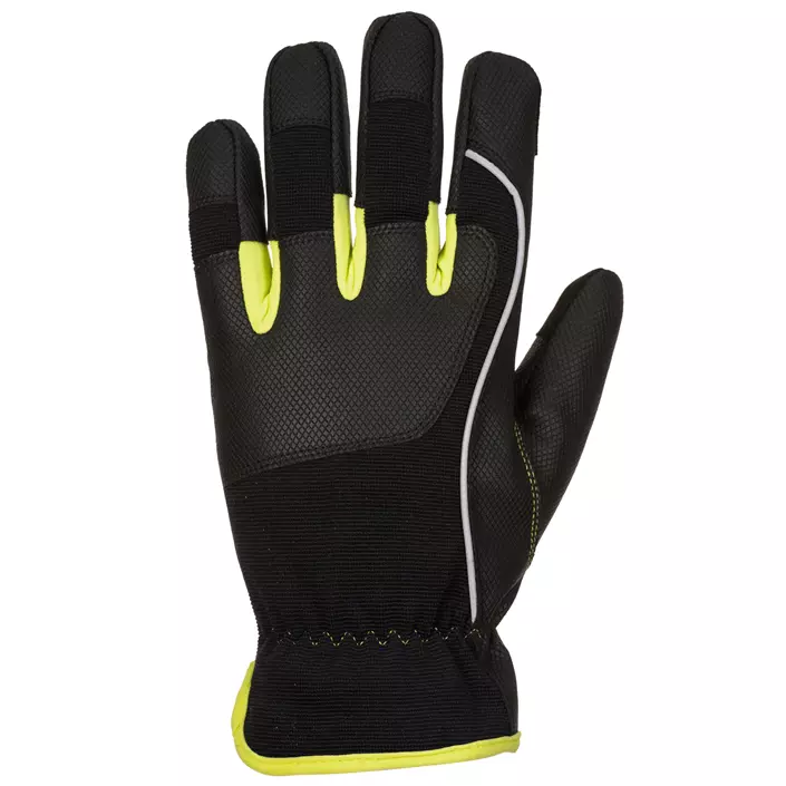 Portwest A771 cut protection gloves Cut B, Black/Yellow, large image number 1