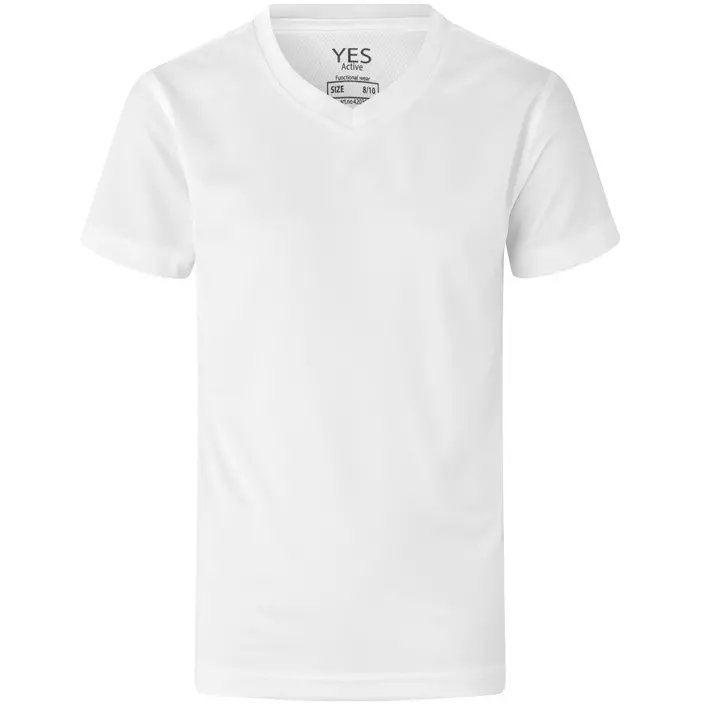 ID  Yes Active T-shirt for kids, White, large image number 0