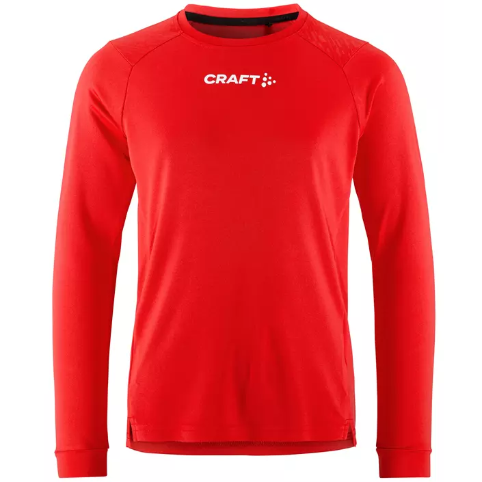 Craft Rush langermet T-skjorte for barn, Bright red, large image number 0