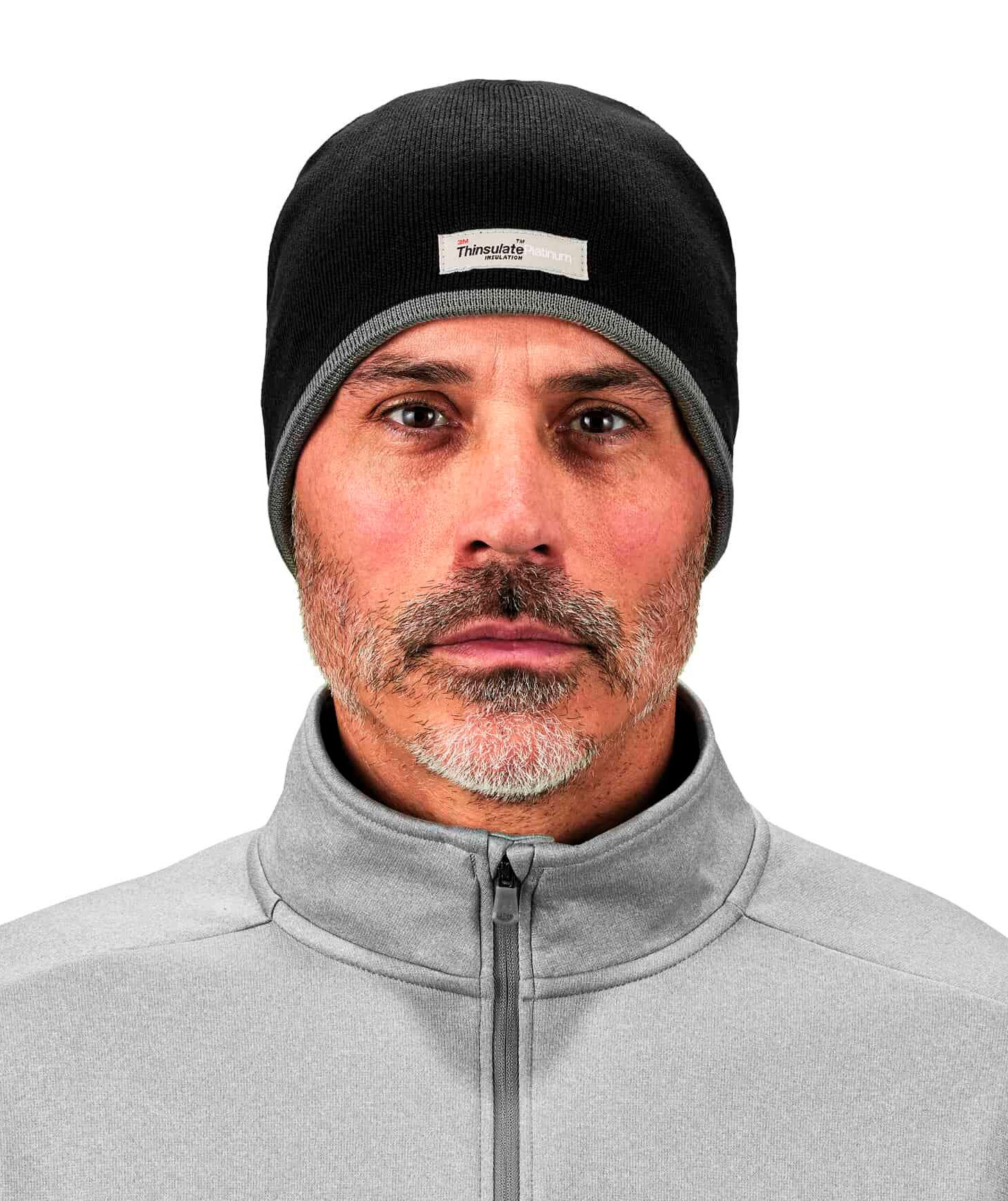 Ergodyne 6818 Knittted Winterbeanie w/Fleece lining, Black, Black, large image number 1