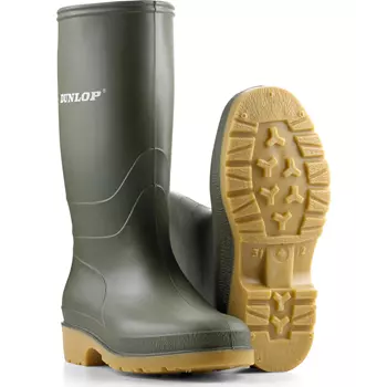 Dunlop Dull rubber boots for kids, Green