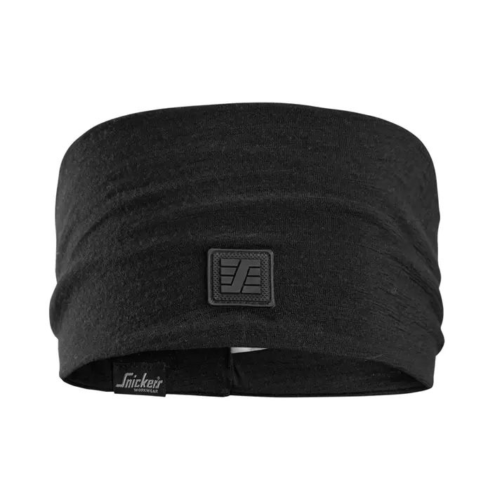 Snickers headband merino wool, Black, Black, large image number 0