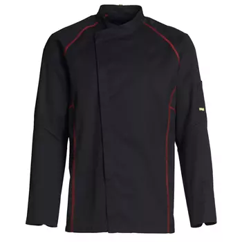 Kentaur chefs jacket, Black/Red
