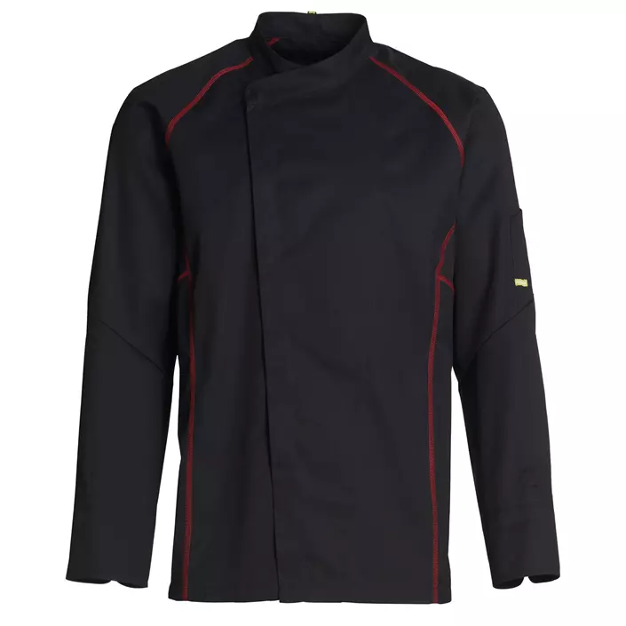 Kentaur chefs jacket, Black/Red, large image number 0
