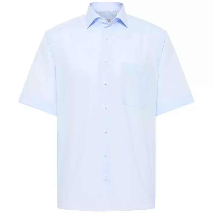 Eterna Uni Comfort fit kortærmet Poplin skjorte, Lyseblå, large image number 0