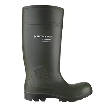 Dunlop Purofort Professional safety rubber boots S5, Green