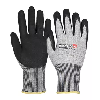 OS Worklife cut protection gloves Cut F, Grey/Black
