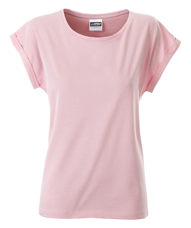 James & Nicholson Basic women's T-shirt, Soft-Pink
