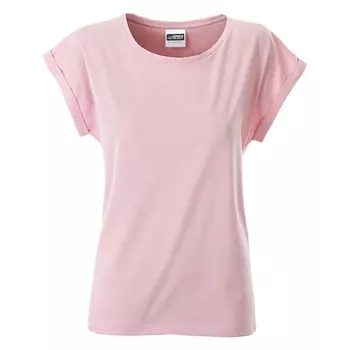 James & Nicholson Basic dame T-shirt, Soft-Pink