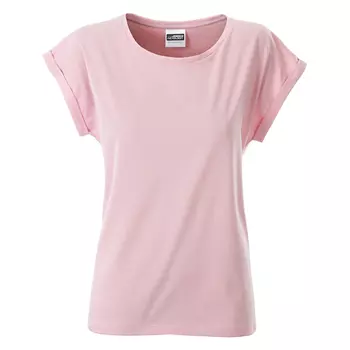 James & Nicholson Basic dame T-shirt, Soft-Pink