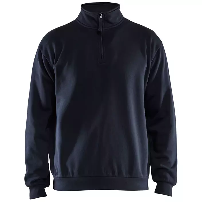 Blåkläder sweatshirt half zip, Dark Marine Blue, large image number 0