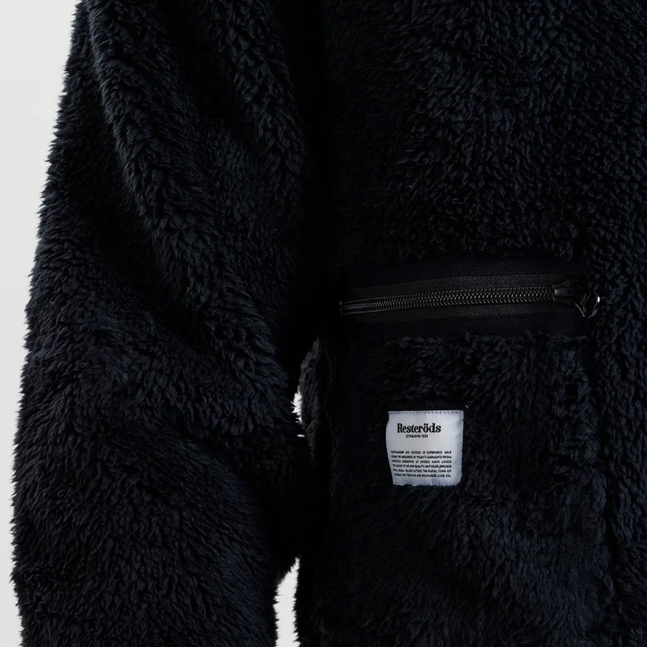 Rester&ouml;ds pile fleece jacket, Black, large image number 3