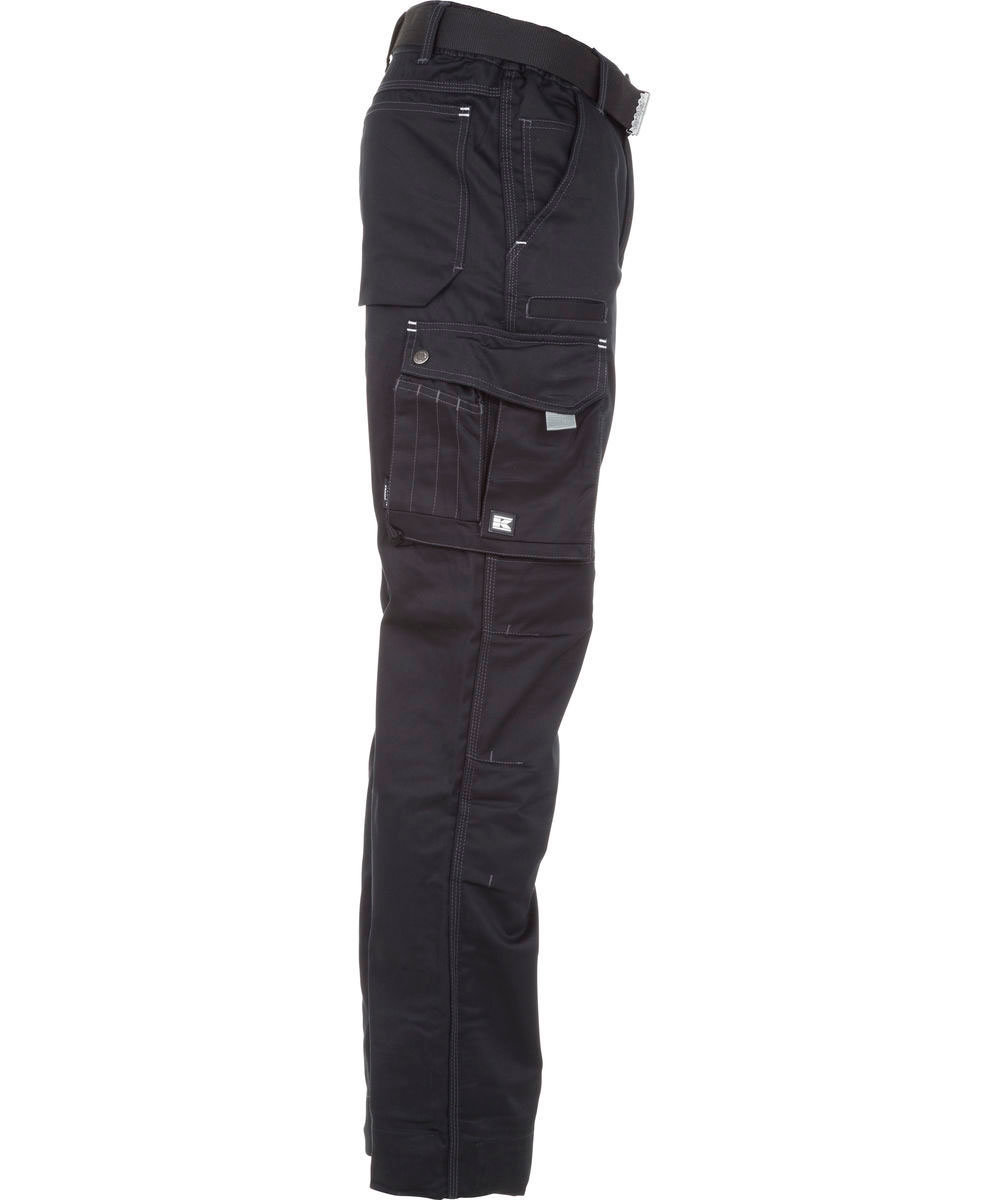 Kramp Original Light arbeidsbukse med belte, Svart, large image number 3