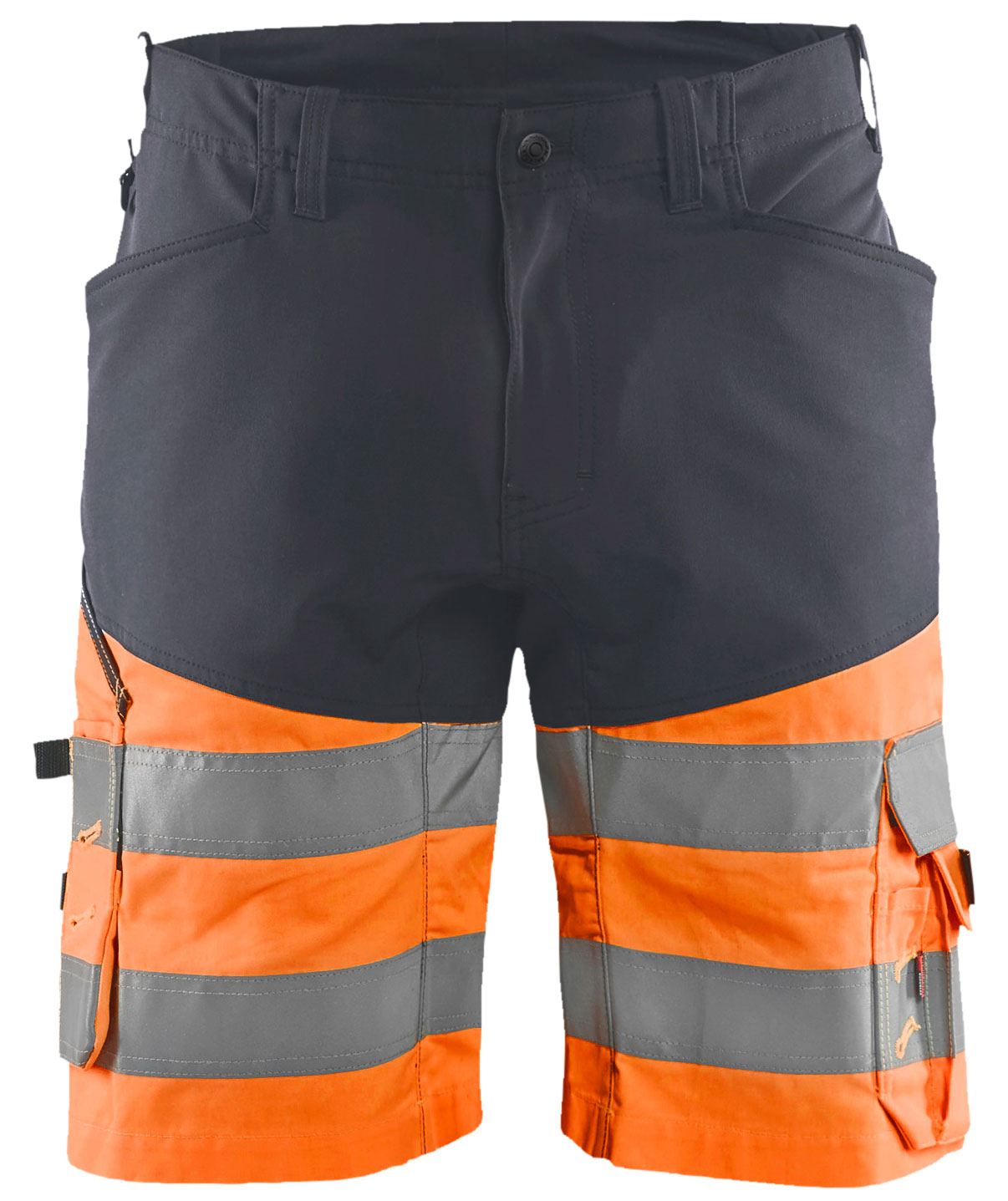 Bl&aring;kl&auml;der work shorts, Medium grey/Hi-Vis Orange