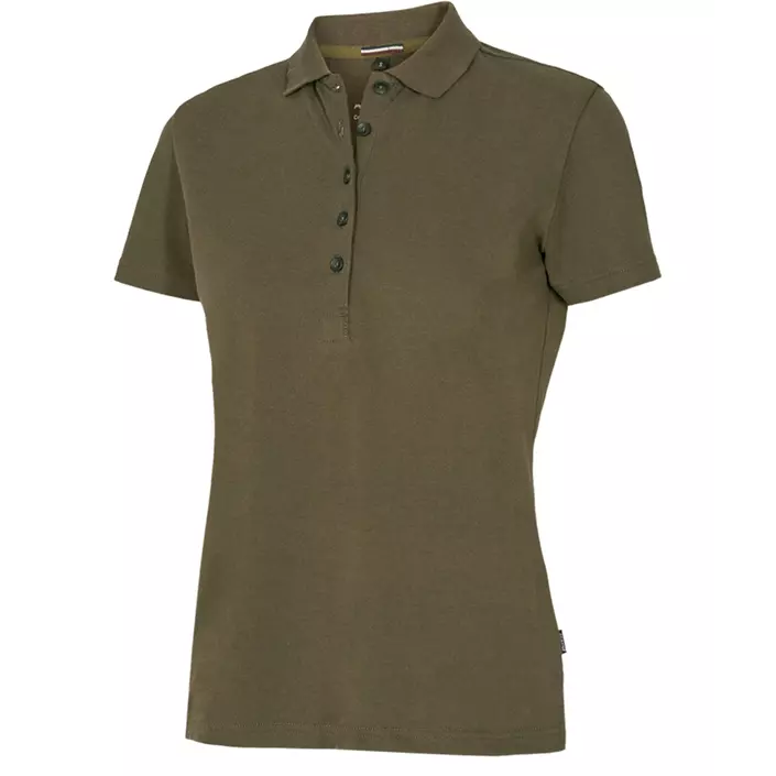 Pitch Stone Stretch women's polo T-shirt, Olive Green, large image number 0