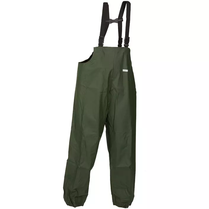 Lyngsøe Rain bib and brace trousers LR1455, Green, large image number 0