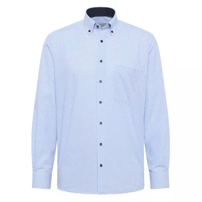 Eterna Poplin Comfort fit skjorta, Light blue, large image number 0