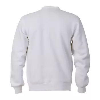 Fristads Acode Klassisk sweatshirt, Hvit