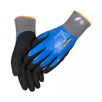 OX-ON Winter Comfort 3303 waterproof work gloves, Black/Blue