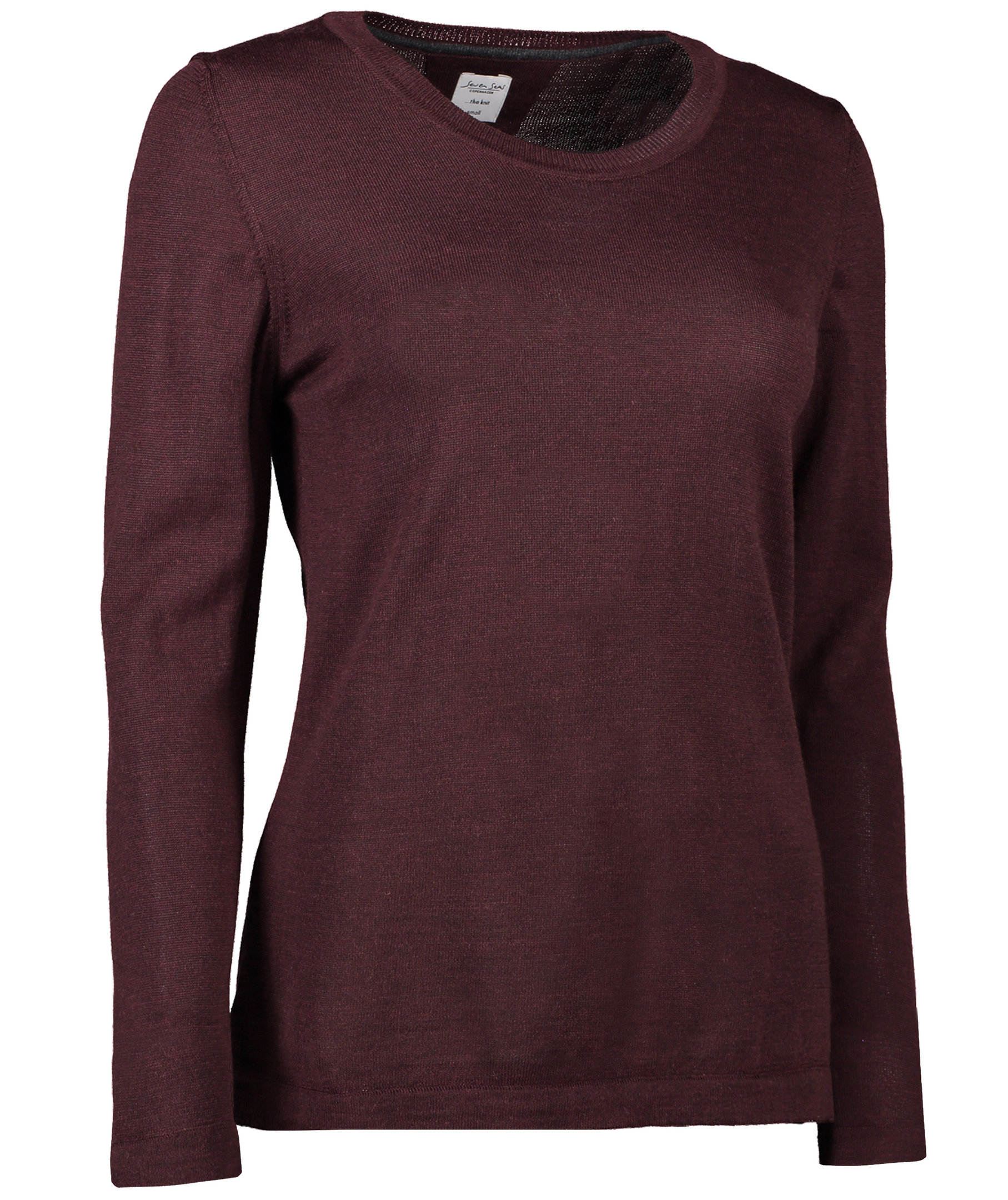 Seven Seas Damen Strickpullover mit Merinowolle, Deep Red, large image number 2