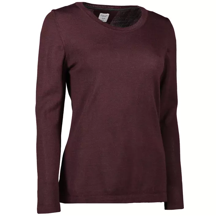 Seven Seas women's knitted pullover with merino wool, Deep Red, large image number 2