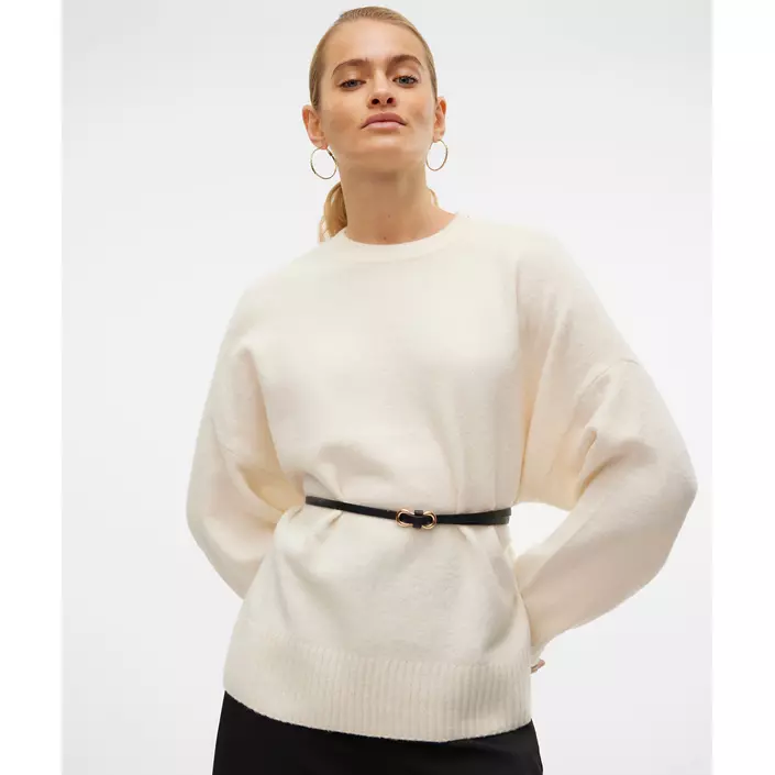 Vero Moda VMBOOM stickad tröja dam, Birch Melange, large image number 4