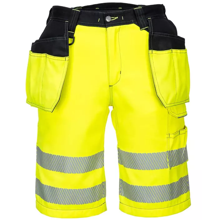 Portwest PW3 craftsmens shorts, Hi-vis Yellow/Black, large image number 0